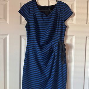 Black & Blue Cocktail Dress | Elegant Evening Wear